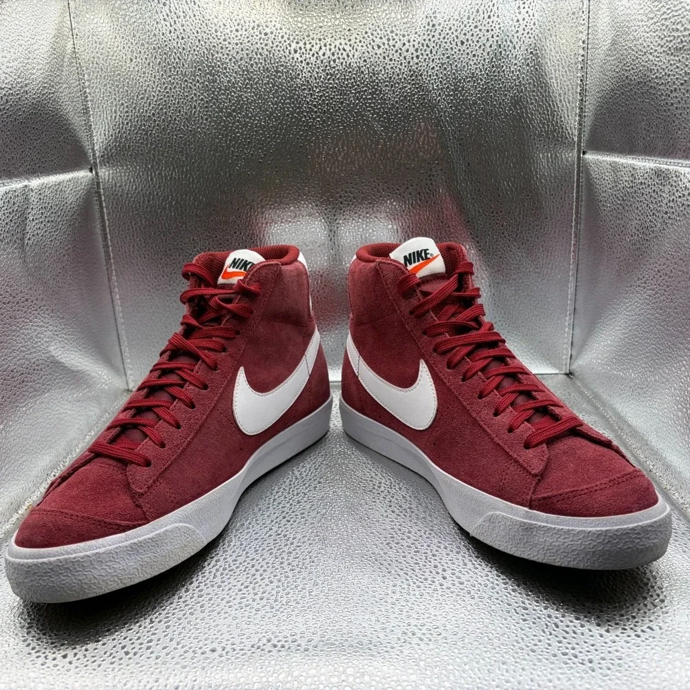 Size‎ 7 Nike Blazer Mid '77 Vintage Suede High Top Team Red White Kids Sneaker